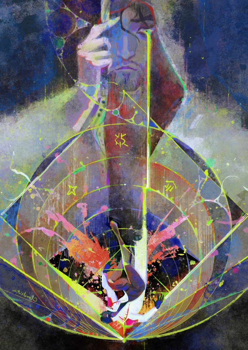 #arcane #arcanefanart #jayvik 
⬇️When Dreams Fall⬇️
Did you notice the teardrops and the geometric shape form an arrow pointing down? :)