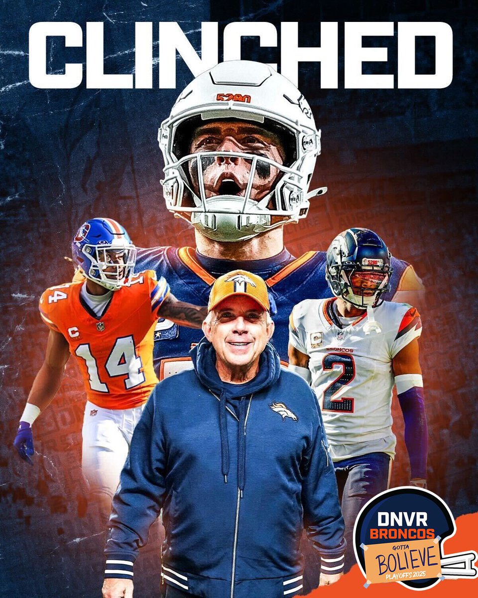 THE BRONCOS ARE GOING TO THE PLAYOFFS FOR THE FIRST TIME IN NEARLY A DECADE 🔥