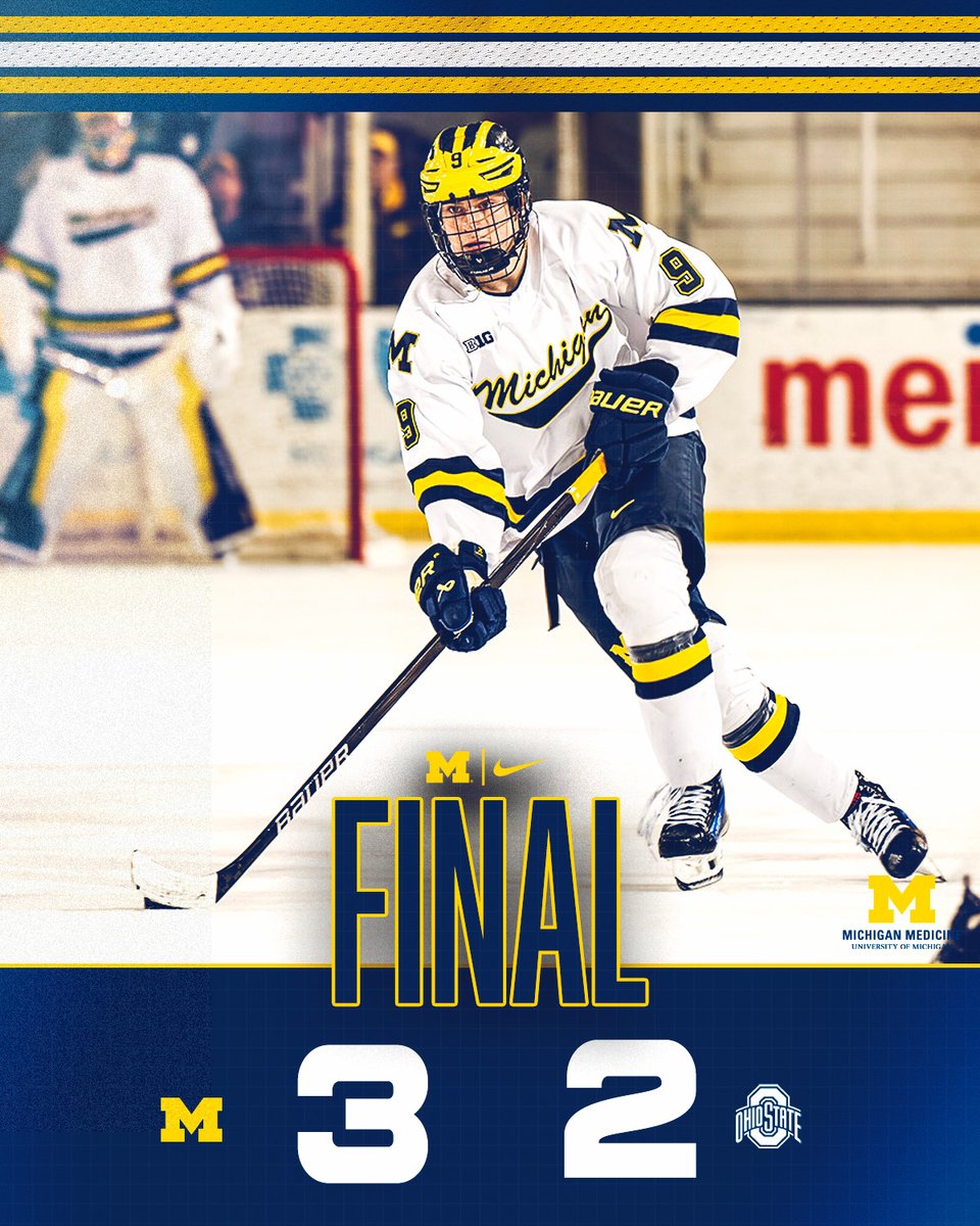 umichhockey's tweet photo. Michigan wins it in OT! https://t.co/B8jbqtIU7x