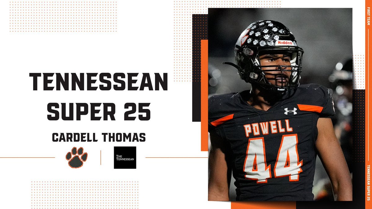 Powell (Tenn.) High Football (@powellhighfb) on Twitter photo Congratulations to <a href="/CardellThomas44/">Cardell Thomas</a> for being selected to the TN Super Team! This team is comprised of the top 25 players across the state. #WelcomeToTheJungle Congratulations to <a href="/CardellThomas44/">Cardell Thomas</a> for being selected to the TN Super Team! This team is comprised of the top 25 players across the state. #WelcomeToTheJungle