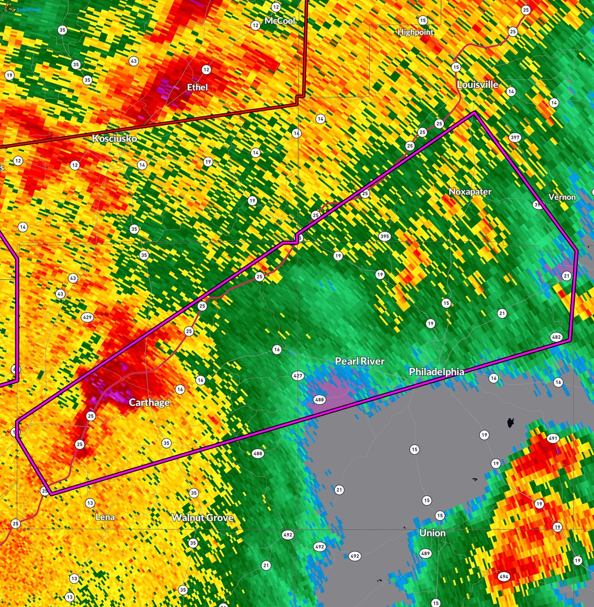 ryanhallyall's tweet photo. Tornado Warning including Philadelphia MS, Carthage MS and Pearl River MS until 7:30 PM CST. Seek Shelter!
We're tracking this LIVE now: https://t.co/PsT6Zu9gIV https://t.co/Rl6rnWxEkm