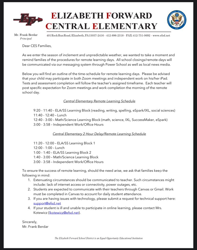 Frank Berdar (@fberdar) on Twitter photo Due to forecasted inclement weather, <a href="/EFSDWarriors/">EFSD</a> will be operating on a VID schedule on 01/06/25. <a href="/michlaux/">Michelle</a> <a href="/tjonesfirst/">Tina Jones</a> <a href="/TheGrimmGang/">Mrs. Grimm</a> <a href="/tnigut/">Tricia Nigut</a> <a href="/MrsAlbensi/">Ashley Albensi</a> @MissMcCallSLP <a href="/KahlerDeni74479/">DENISE KAHLER</a> <a href="/Michele60736161/">Michele Hodge</a> <a href="/MrsDurfzie/">Mrs. Durfee</a> <a href="/dagirol/">Mrs. Girol ✏️📚📝</a> <a href="/adibattista80/">Antoinette DiBattista</a> <a href="/MOndecko/">Mrs. Ondecko</a> <a href="/Miss_Holets/">Miss Holets, M.Ed.</a> <a href="/MrsHoffmanpe/">Mrs.HoffmanPE</a> Due to forecasted inclement weather, <a href="/EFSDWarriors/">EFSD</a> will be operating on a VID schedule on 01/06/25. <a href="/michlaux/">Michelle</a> <a href="/tjonesfirst/">Tina Jones</a> <a href="/TheGrimmGang/">Mrs. Grimm</a> <a href="/tnigut/">Tricia Nigut</a> <a href="/MrsAlbensi/">Ashley Albensi</a> @MissMcCallSLP <a href="/KahlerDeni74479/">DENISE KAHLER</a> <a href="/Michele60736161/">Michele Hodge</a> <a href="/MrsDurfzie/">Mrs. Durfee</a> <a href="/dagirol/">Mrs. Girol ✏️📚📝</a> <a href="/adibattista80/">Antoinette DiBattista</a> <a href="/MOndecko/">Mrs. Ondecko</a> <a href="/Miss_Holets/">Miss Holets, M.Ed.</a> <a href="/MrsHoffmanpe/">Mrs.HoffmanPE</a>