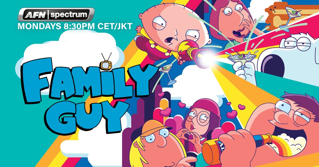 AFNtelevision's tweet image. More #familyguy fun on Monday! #AnimatedFun #SethMacFarlane