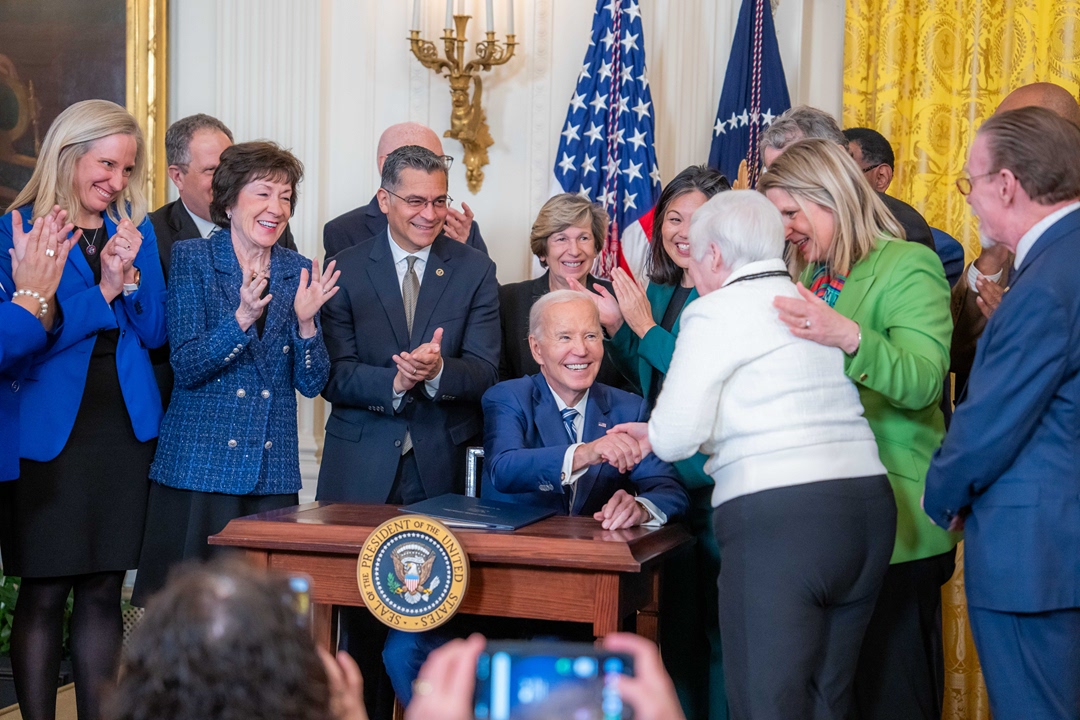 Today, I signed legislation expanding Social Security benefits for millions of teachers, firefighters, nurses, police officers, other public employees, and their spouses and survivors.

This is a big deal.