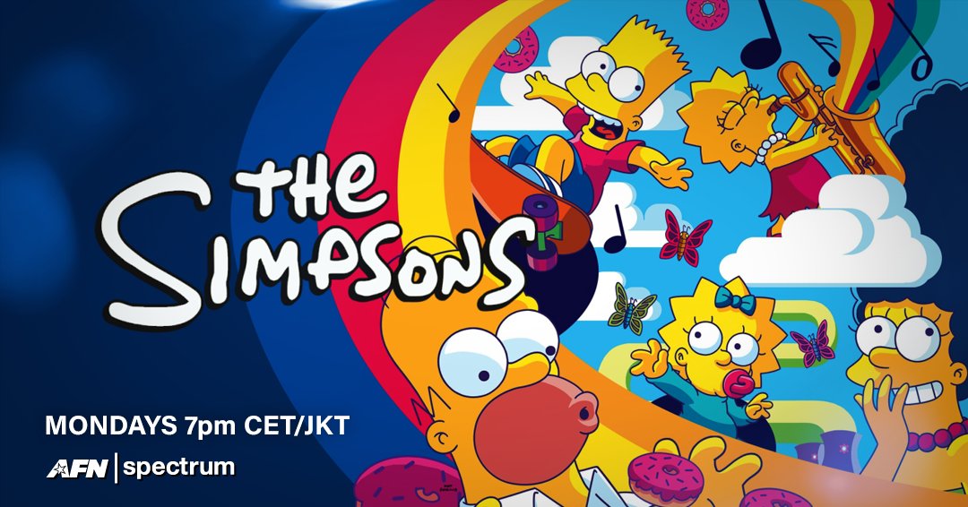 AFNtelevision's tweet image. Find more #AnimatedFun each Monday with #thesimpsons! #comedy #mattgroening