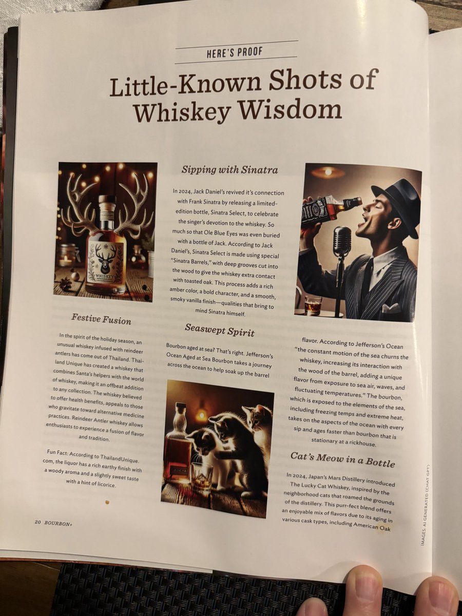 MitchGerads's tweet image. Immediately cancelled my @Bourbonplus magazine subscription. The absolutely disgusting use of Ai to provide editorial art about a product and a culture that is completely centered around an authentic and natural process is just plain gross. I’m out.