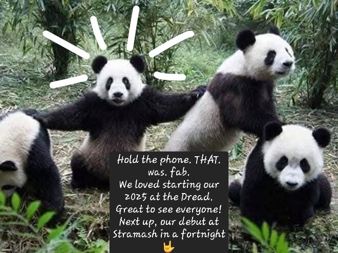 Thank you, Dreadnought! <a href="/Dreadnoughtrock/">DreadnoughtRock</a> <a href="/ARSeDave/">Dave Cumming</a> @brettsjackson <a href="/StramashEdin/">Stramash Edinburgh</a> #FieraFriday