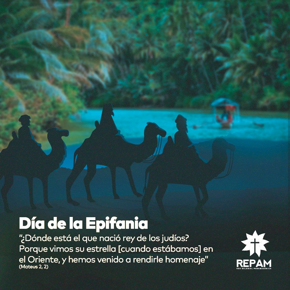 repam_amazonia's tweet image. La Epifanía marca el momento en que los tres reyes magos de Oriente visitaron al recién nacido Jesucristo.  Que ese día, la luz también nos guíe por las aguas de la Amazonía para superar los desafíos de un nuevo año.⠀

#diadereis #epifania #panamazonia #repam10anos