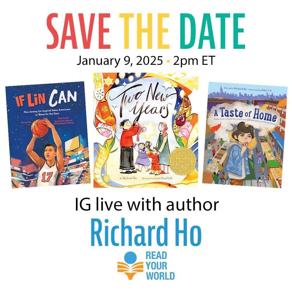 ReadYourWorld (@mcchildsbookday) on Twitter photo Don't miss our IG live with author <a href="/richkarho/">Richard Ho</a> ! His picture books show the joyful interactions of different cultures, as well as demonstrating the importance of diverse representation in children's books:
buff.ly/3DmQQW5
#ReadYourWorld #kidlit Don't miss our IG live with author <a href="/richkarho/">Richard Ho</a> ! His picture books show the joyful interactions of different cultures, as well as demonstrating the importance of diverse representation in children's books:
buff.ly/3DmQQW5
#ReadYourWorld #kidlit