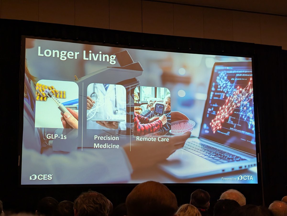 GLP-1s pourrait avoir un plus grand impact que l'IA sur l'humanité selon le CTA au #CES2025 #santé 

<a href="/jblefevre60/">Jean-Baptiste Lefevre</a> <a href="/AnthonyRochand/">Anthony Rochand</a> <a href="/Guillaume_Rio/">Rio</a> <a href="/hebiflux/">Galdric Pons</a> <a href="/kalydeoo/">Eric Gaubert</a> <a href="/tewoz/">Eric T.</a>