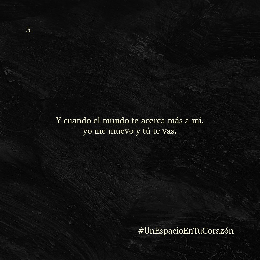 UN ESPACIO EN TU CORAZÓN ❤️