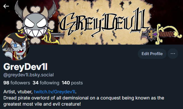 Dread Pirate Overlord Grey, the GreyDev1l tweet media