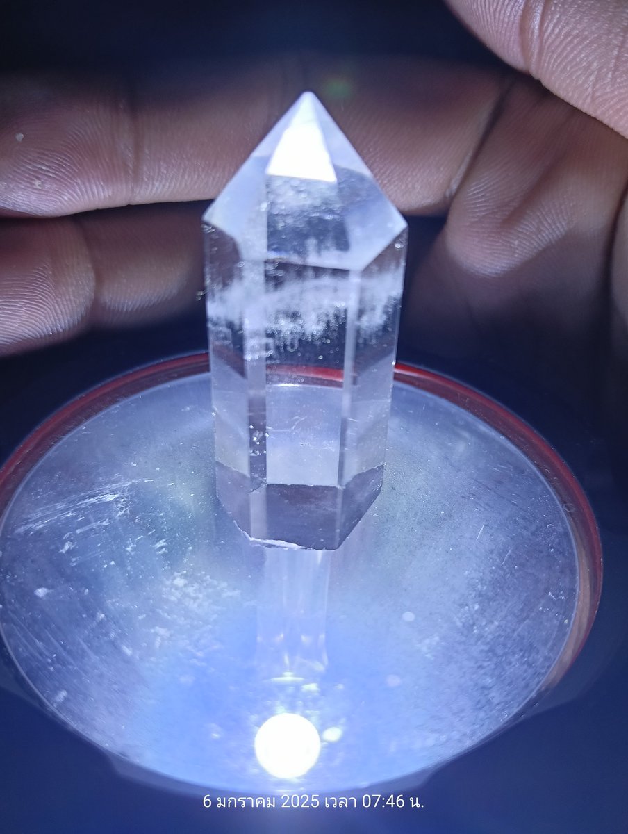 FoundPaint's tweet image. Qz-746 ควอตซ์ใสแกะสลักทรงเสาเกรดดี(Obelisk Shape,Carved Quartz point) 25 กรัม 1.5x1.9x5.0 เซนติเมตร Qz-746  ขออนุญาติขายนะครับขอราคา 9แสน 
USดอลลาร์สหรัส
สนใจ ทิ้งขอข้อความไว้ครับ