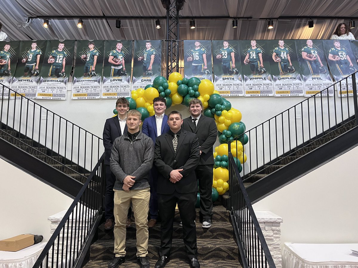 Rush Pedder (@rushpedder) on Twitter photo The 2024 <a href="/ptwarriorfb/">PennTraffordFootball</a> team captains at today’s team banquet:
<a href="/derekcarr_11/">Derek Carr</a> <a href="/domsmith06/">Domenic Smith</a> <a href="/ethanseptak/">Ethan Septak</a> <a href="/KellanTayl87320/">Kellan Taylor</a> <a href="/tasso_whipple/">Tasso whipple</a> The 2024 <a href="/ptwarriorfb/">PennTraffordFootball</a> team captains at today’s team banquet:
<a href="/derekcarr_11/">Derek Carr</a> <a href="/domsmith06/">Domenic Smith</a> <a href="/ethanseptak/">Ethan Septak</a> <a href="/KellanTayl87320/">Kellan Taylor</a> <a href="/tasso_whipple/">Tasso whipple</a>