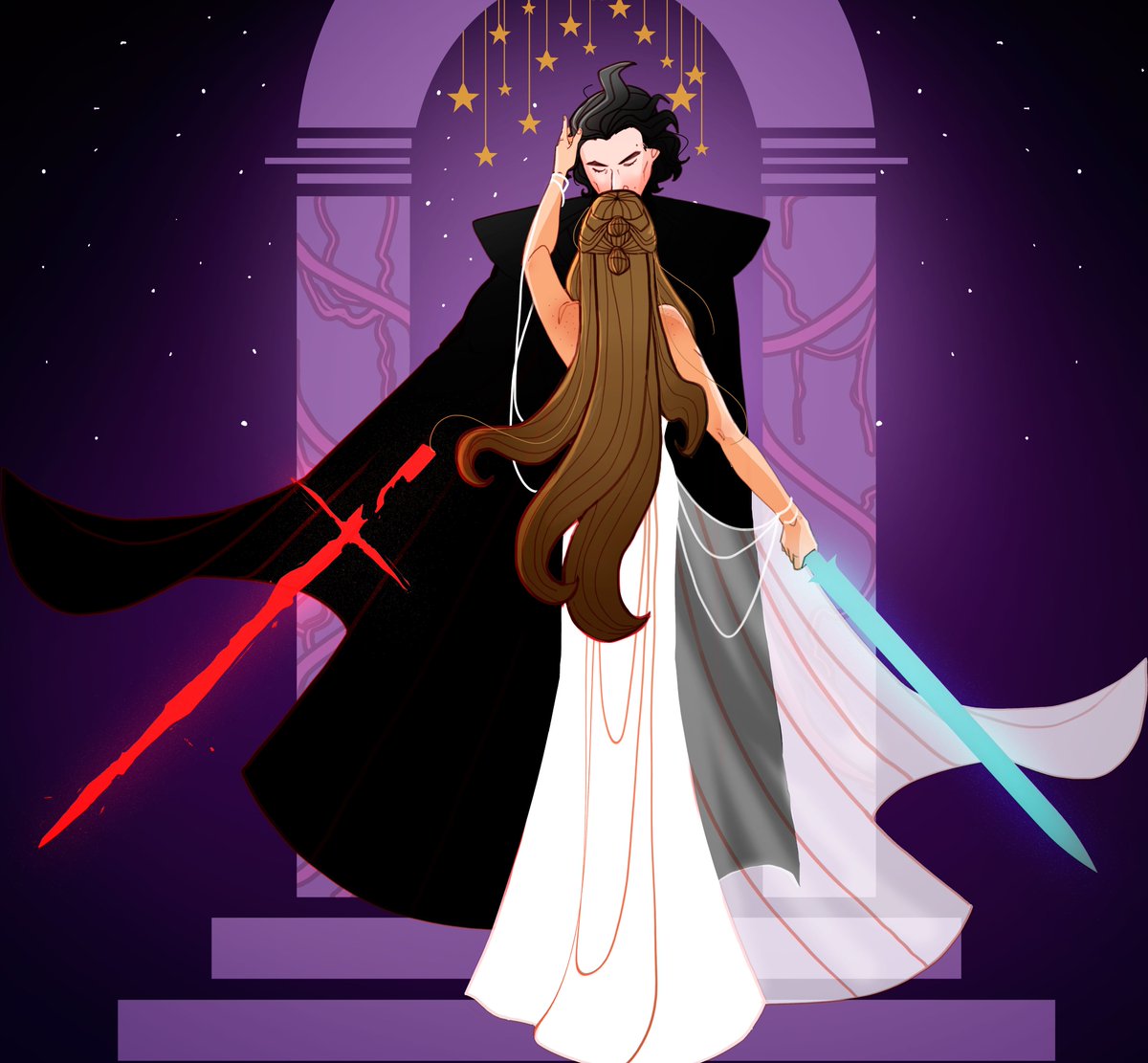 lilithsaur's tweet image. still love them #reylo #lilithART