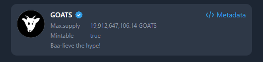 GOATS_immortal's tweet photo. The GOATS 4th Burn is ON! 🔥

We've just torched another pile of $GOATS, proving once again that we're all about sustainable growth and dropping pure value for every $GOATS holder. 💎🐐

Here’s this week’s Burn Breakdown:
- $TON Buyback Burn: 2,992,756.25 $GOATS (avg price: $0.0008)
- $GOATS Revenue Burn: 15,324,521.51 $GOATS
- Total Burned: 18,317,277.76 $GOATS
- Supply After Burn: 19,912,647,106.14 $GOATS

🔥 How We Burn:
1️⃣ $TON revenue feeds weekly buybacks and burns.
2️⃣ Every bit of $GOATS revenue gets funneled straight into token burns.

The mission is simple: less supply, more value, all grind. 💪