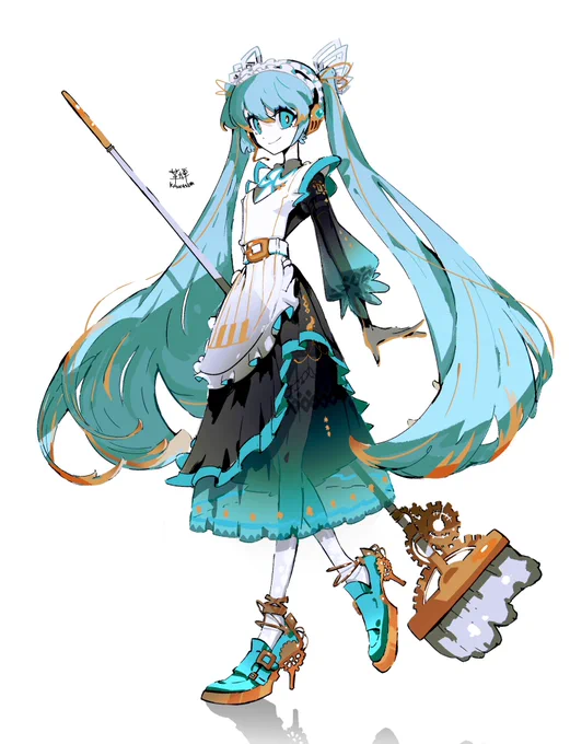 趣味でデザインしたメイドミク 
