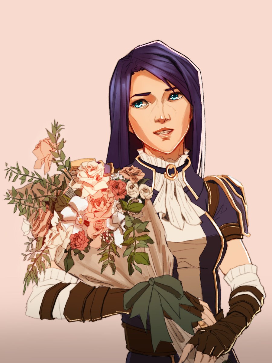 dok_anchan's tweet photo. Cait’s bday doodle from last year. 🌸💐 https://t.co/Lzgg8xr5R7
