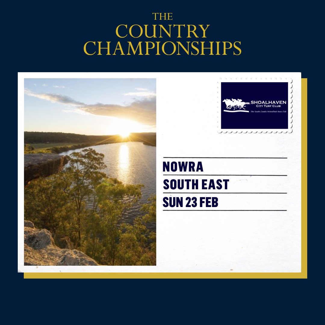 Get ready, Nowra! The Country Championships heads to Shoalhaven City Turf Club on Sunday 23rd February. Make a weekend of it and explore the stunning Shoalhaven River, local wineries, and nearby beaches!