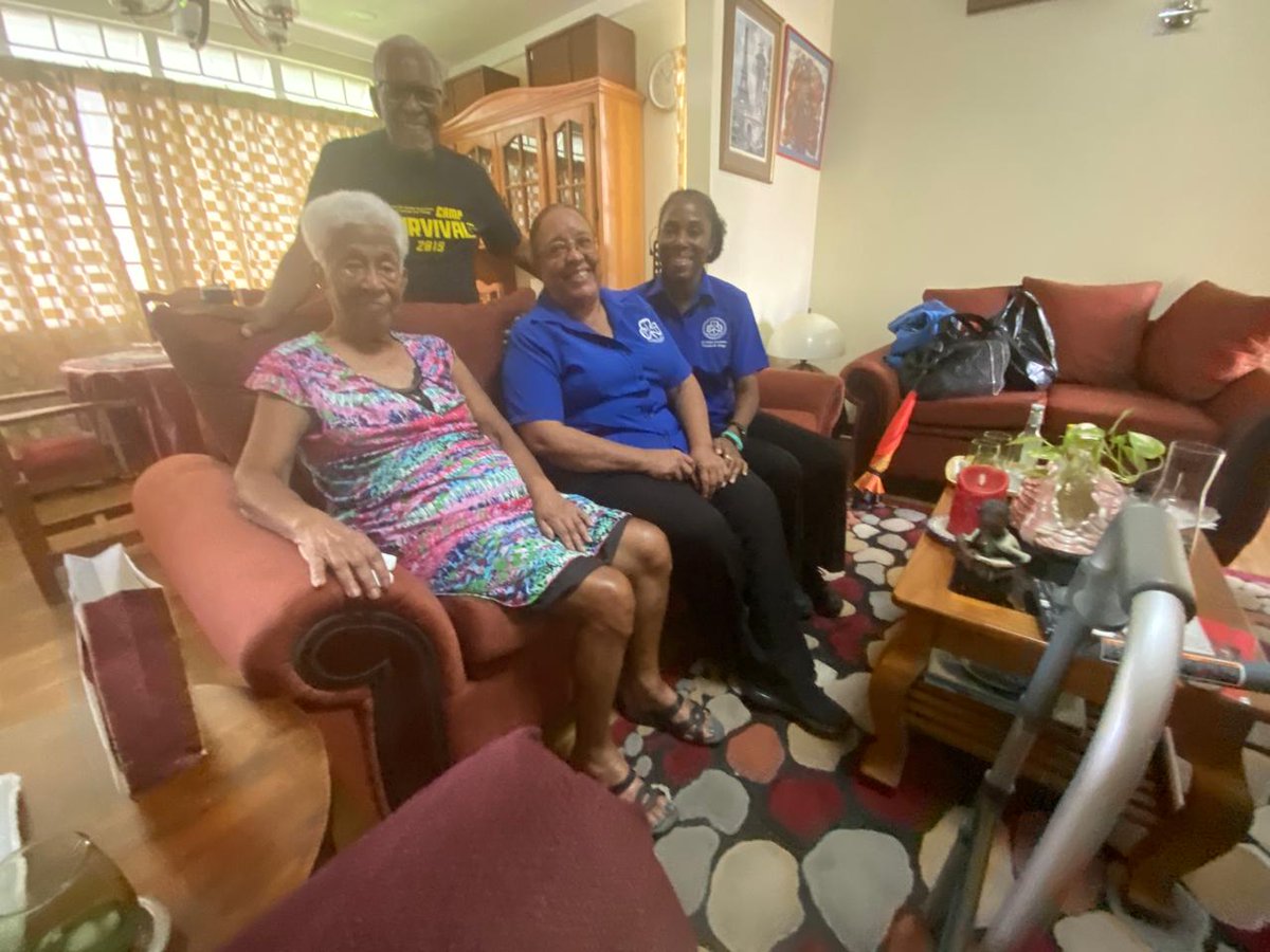 girl_guidestnt's tweet photo. Here's MS. DOREEN SAMPSON (a GGATT stalwart) on the LEFT, MS. CATHERINE REID (CENTRE) and MS. ANGELA NESBITT (RIGHT)sharing a happy moment with MR. JOSEPH YEARWOOD after he was presented with a token of appreciation by MS. CATHERINE REID. Great photo, everyone!☺️🥰 https://t.co/qJcNz4PUdf