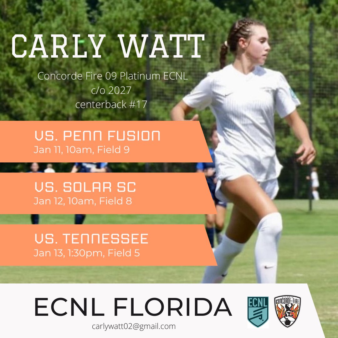 Carly Watt (@carlywattsoccer) on Twitter photo ECNL Florida schedule! <a href="/ImYouthSoccer/">ECNL/GA/Recruiting/College Soccer</a> <a href="/TopDrawerSoccer/">TopDrawerSoccer</a> <a href="/PrepSoccer/">Prep Soccer โฝ๏ธ</a> ECNL Florida schedule! <a href="/ImYouthSoccer/">ECNL/GA/Recruiting/College Soccer</a> <a href="/TopDrawerSoccer/">TopDrawerSoccer</a> <a href="/PrepSoccer/">Prep Soccer โฝ๏ธ</a>