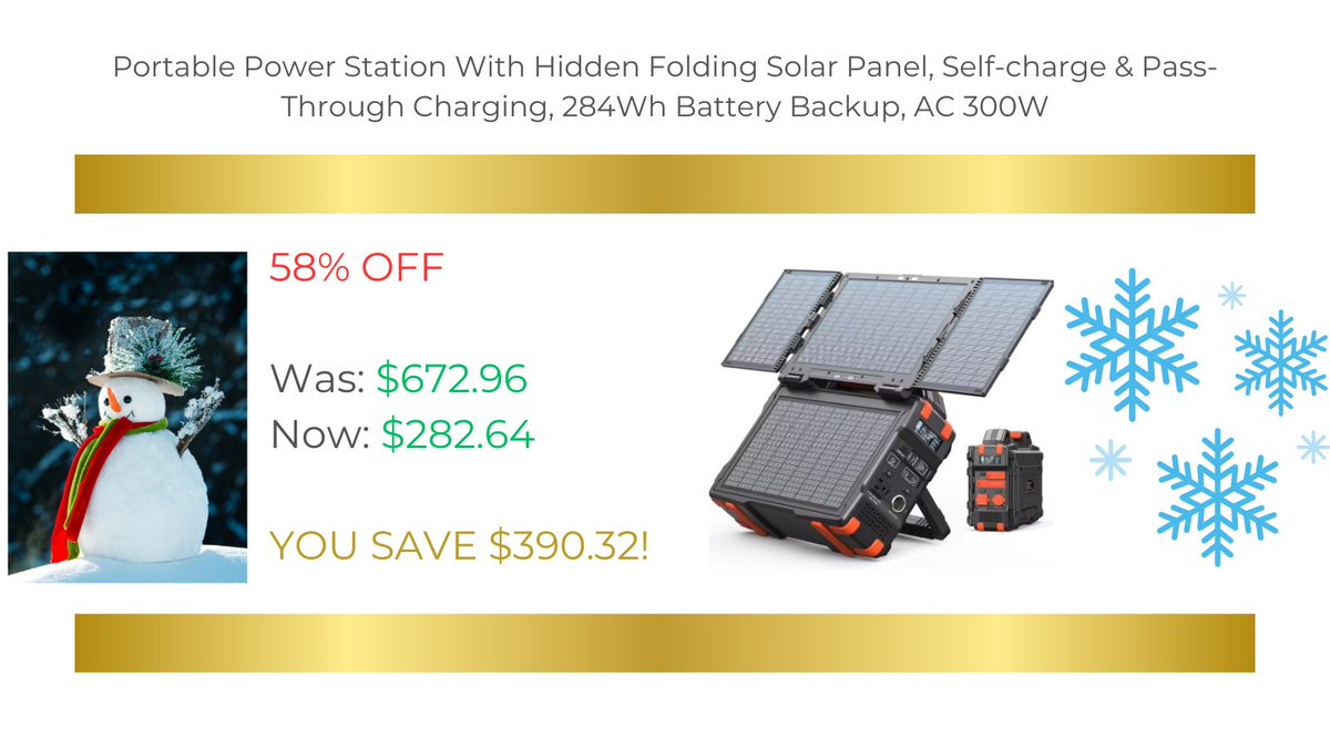 JonArauzo's tweet image. Click here:

s.click.aliexpress.com/e/_oC393wR

#solargenerator #solarpanels #powerstation #product #discount #aliexpress #shopping #shopnow #buynow