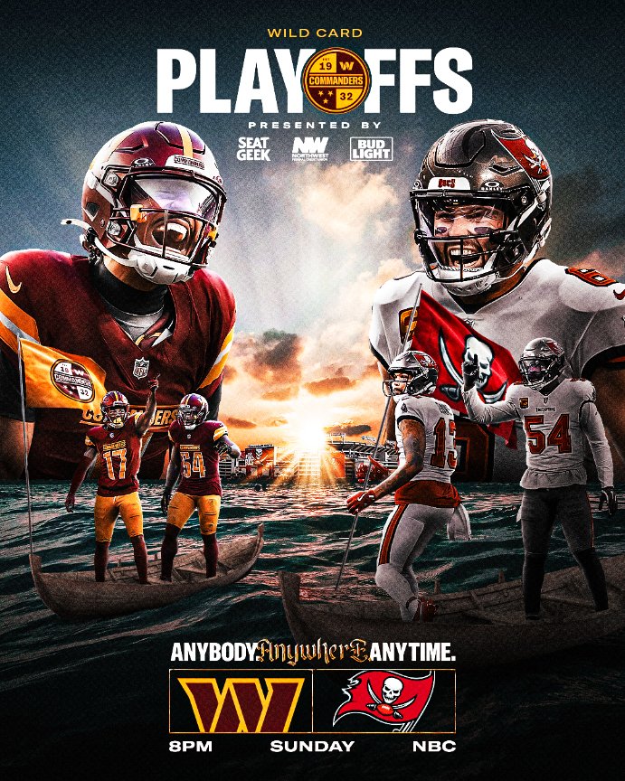 Wild Card Weekend. Sunday Night Football.

Let's do this