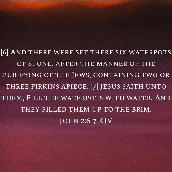 j_raidan's tweet image. Jesus transformed water in waterpots the Jews used for the process of purification into wine. Wine represents His Blood. Now we're purified by the Blood of Jesus not by water according to the customs of the Jews. The Blood of Jesus purifies, saves, heals, and sets us free. AMEN