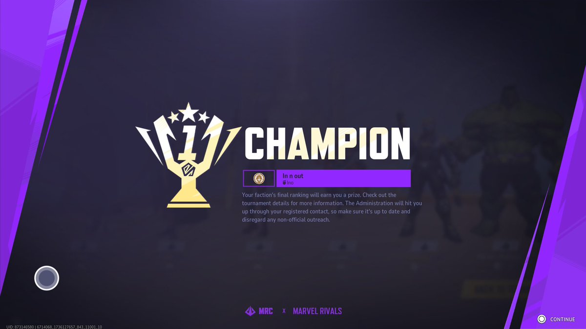 enwrgyy's tweet photo. Marvel Rivals Champ 🏆 https://t.co/P4NuIYhNK0