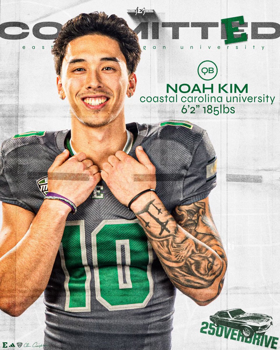 Noah Kim (@noah_kim12) on Twitter photo COMMITTED! All Glory to God! #LastRide <a href="/Coach_Creighton/">Chris Creighton</a> <a href="/EMUFB/">Eastern Michigan Football</a> ๐ COMMITTED! All Glory to God! #LastRide <a href="/Coach_Creighton/">Chris Creighton</a> <a href="/EMUFB/">Eastern Michigan Football</a> ๐