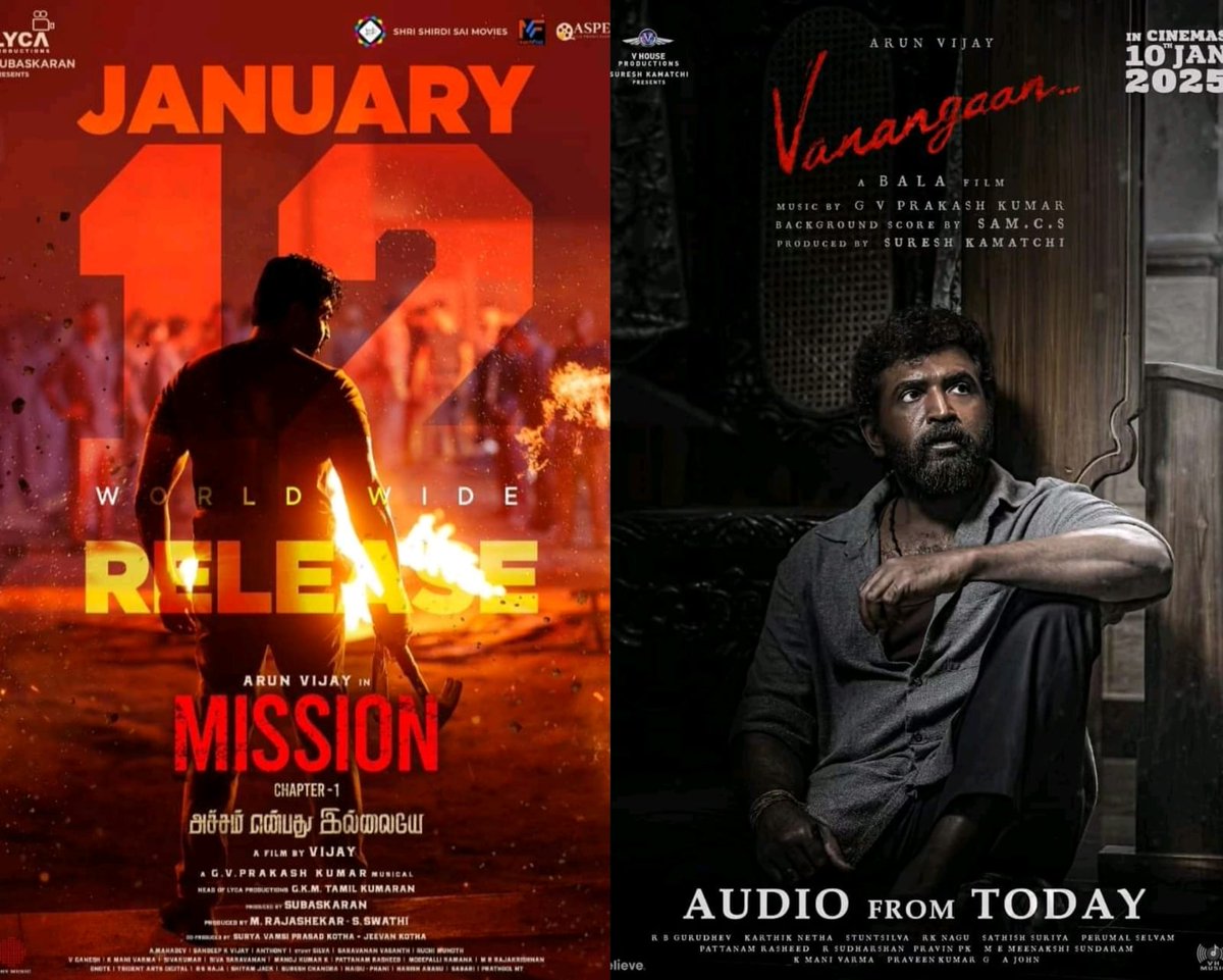 Its_priyask's tweet photo. Pongal release been lucky charm for @arunvijayno1 ❤️

Can't wait to see vanagaan in this pongal , bala sir's direction and gv's musical, can't wait to witness this super combo in big screen 

#Vanangaan #Arunvijay https://t.co/aAlwEc1JbO