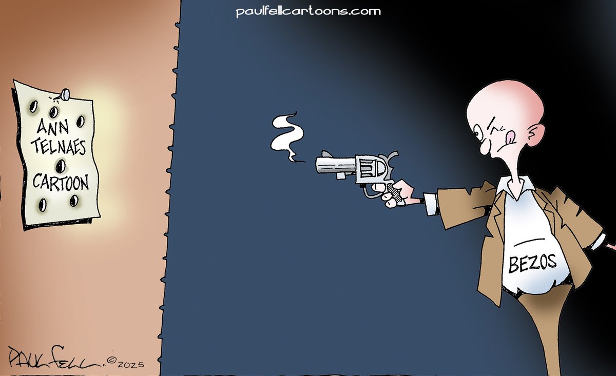DailyFelltoon's tweet photo. As my friend @AnnTelnaes might note, the @washingtonpost's motto is supposed to be "Democracy Dies In Darkness" - but they don't tell you who's doing the killing. #StandWithAnn 
https://t.co/VUWZUvj9cy https://t.co/z9x4YVcVPG