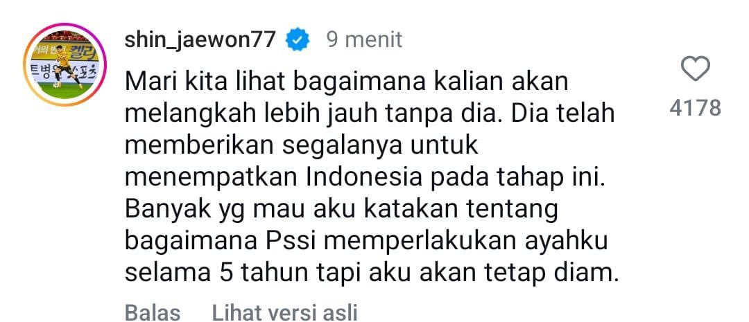 aldyxcvii's tweet photo. @SerieA_Lawas Kutukan dari anaknya STY ke PSSI bakal lebih perih dari kutukan Sulley Muntari ke Juventus.

Camkan itu 🫵 https://t.co/qEAWOeULZ1