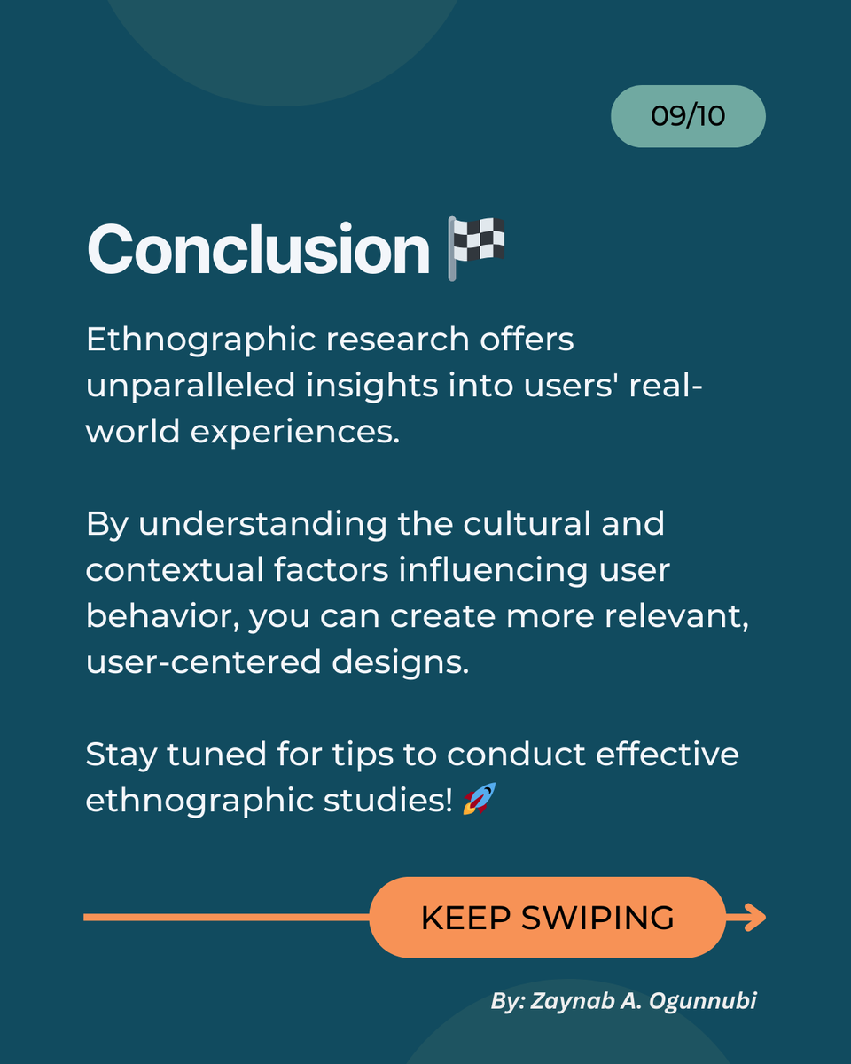 slimfit_zee's tweet photo. In a Nutshell: This method goes beyond the surface, providing profound insights into user lives that drive impactful design decisions.

#ux #research #uxresearch #researchmethods #uxr #Ethnography #researchtips #Tips #UserExperience #UserObservation #usercentereddesign #uxtips https://t.co/Y9RprGXtoE