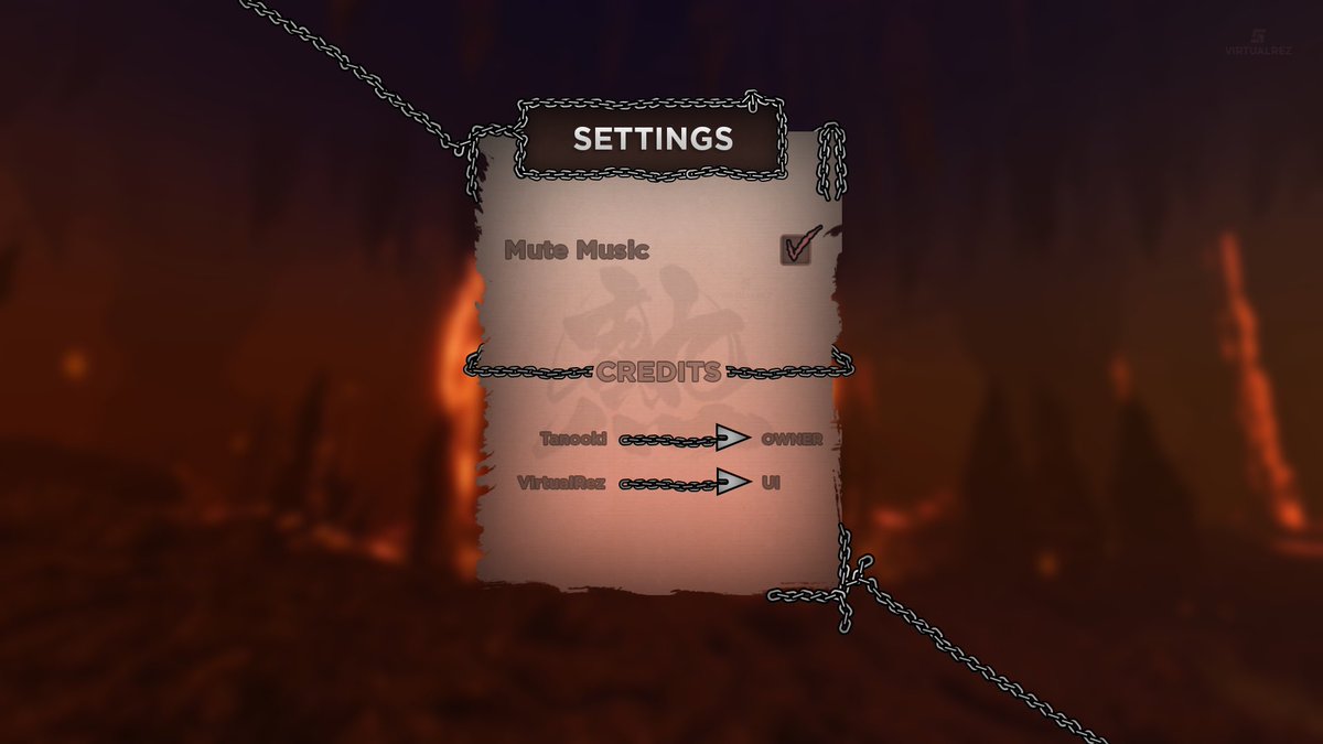VirtualRezRBLX's tweet image. 👹🔥⛓️ Settings Frame for @AlexTanooki
#RobloxDevs #RobloxDev #RobloxUIDesign #RobloxUI #RobloxUIDesigner