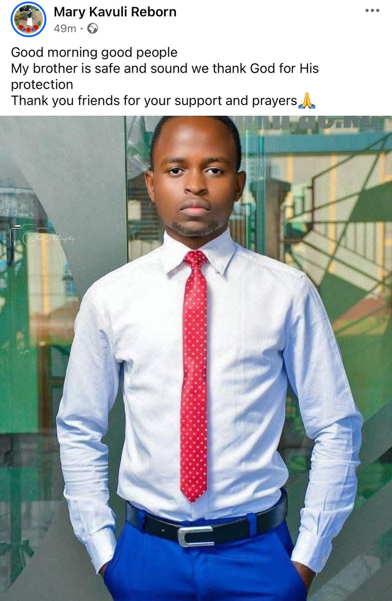 LarryMadowo's tweet photo. BREAKING: Bernard Kavuli becomes the third Kenyan government critic released this morning after getting abducted in December, family confirms https://t.co/EdXB6ifDhw