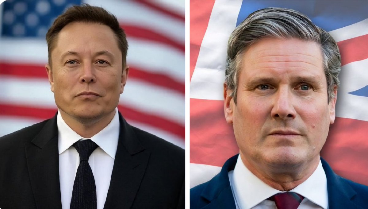 GSGB01's tweet photo. 🚨BREAKING: Elon Musk calls for UK Prime Minister Keir Starmer to be sentenced to prison. 

Do you agree? https://t.co/HzvgrGwSdu
