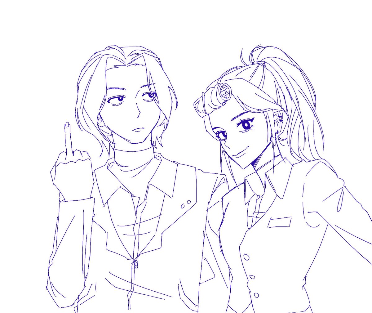 단답벌레랑 독고혜지
둘을 왜 같이 그렸냐면….
그냥..