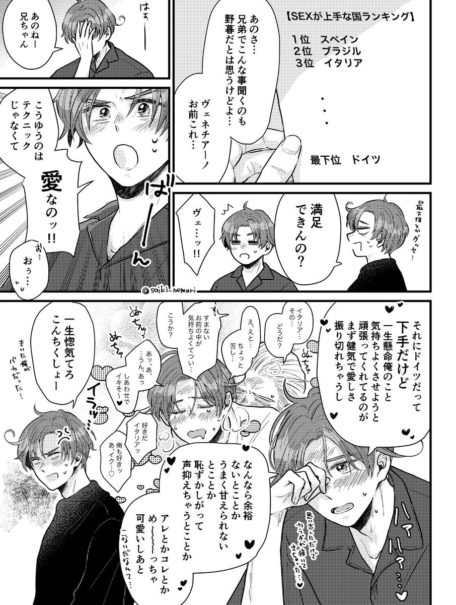 S◯Xが上手い国ランキングについて語るマカロニ兄弟

(どくい前提・再掲) 