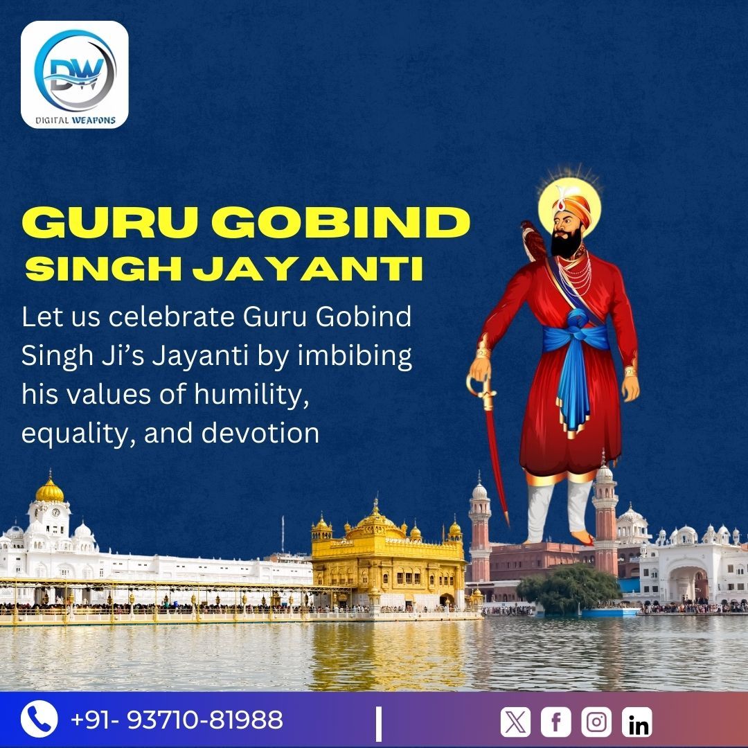 Digital_weapons's tweet photo. 🌟 On this Guru Gobind Singh Jayanti, let’s embrace his values of courage, humility, and leadership! 🙏

Just like he inspired generations, Digital Weapons is here to lead your brand to digital success. 🚀

📞 Call us: +91-93710-81988
#GuruGobindSinghJayanti #DigitalMarketing https://t.co/phkL337lw8