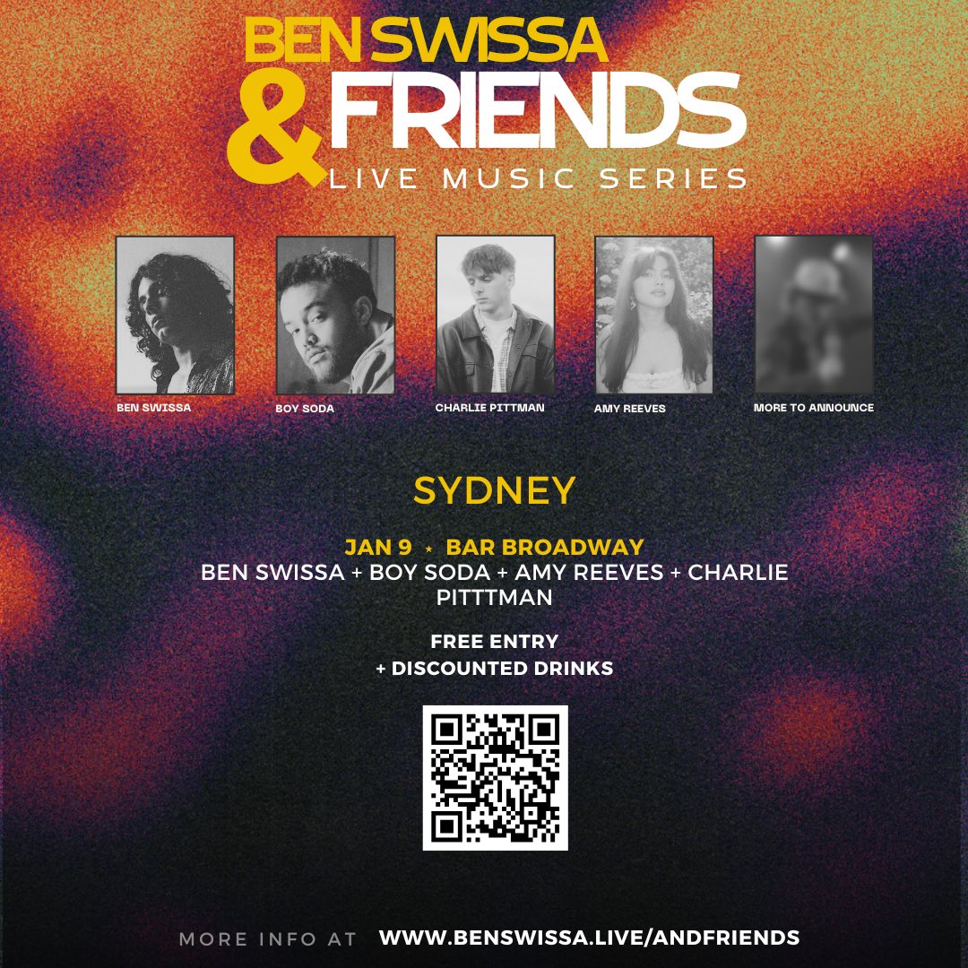 Ben Swissa (@ben_swissa) on Twitter photo this Thursday with these killas <a href="/boysoda/">soda rock n roll</a> @amypania @charliejpittman + more ! 7pm @barbroadwaysydney - cya there 💥 this Thursday with these killas <a href="/boysoda/">soda rock n roll</a> @amypania @charliejpittman + more ! 7pm @barbroadwaysydney - cya there 💥