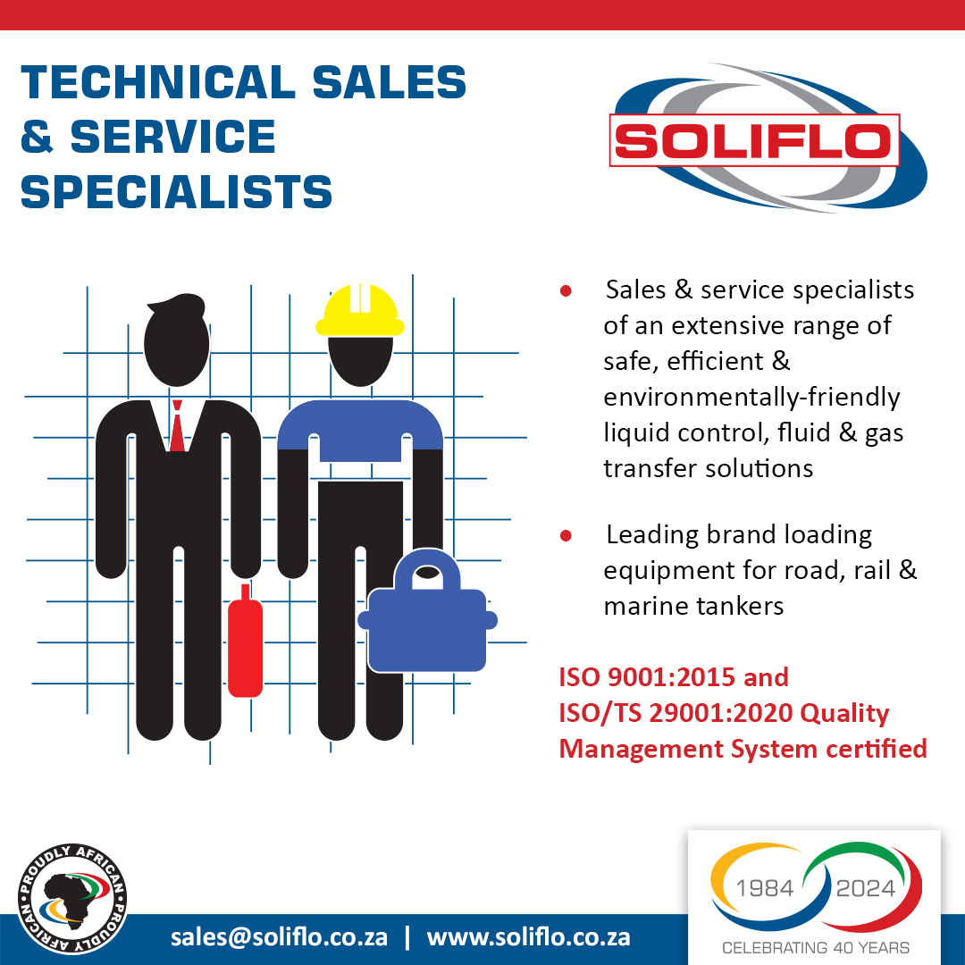 SolifloSA's tweet image. Southern Africa’s leading #LiquidControl and #TankerLoading specialists for over 40 years, Soliflo serves a diverse range of industries.
We look forward to being of #service during 2025!
sales#soliflo.co.za | soliflo.co.za
#SalesServiceSupport2025