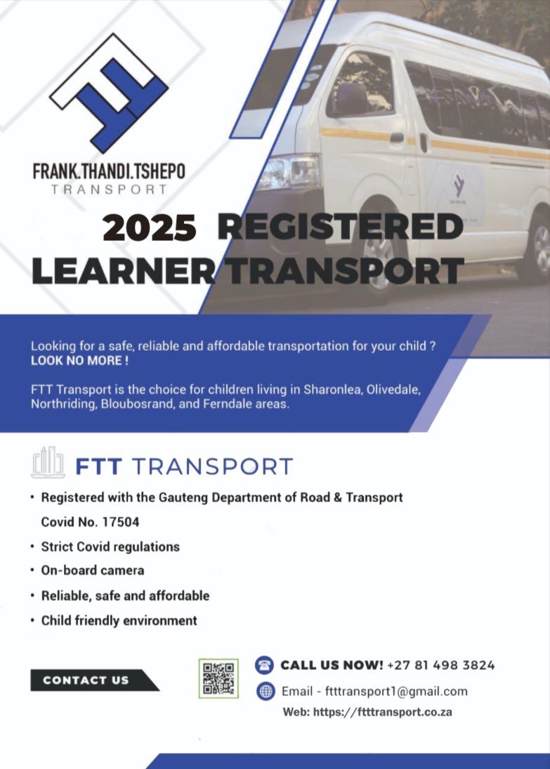 FTTTransport_'s tweet photo. Countdown to the 2025 school calendar has begun. 

Secure your child’s seat to avoid disappointment! https://t.co/0yafw8SYxL