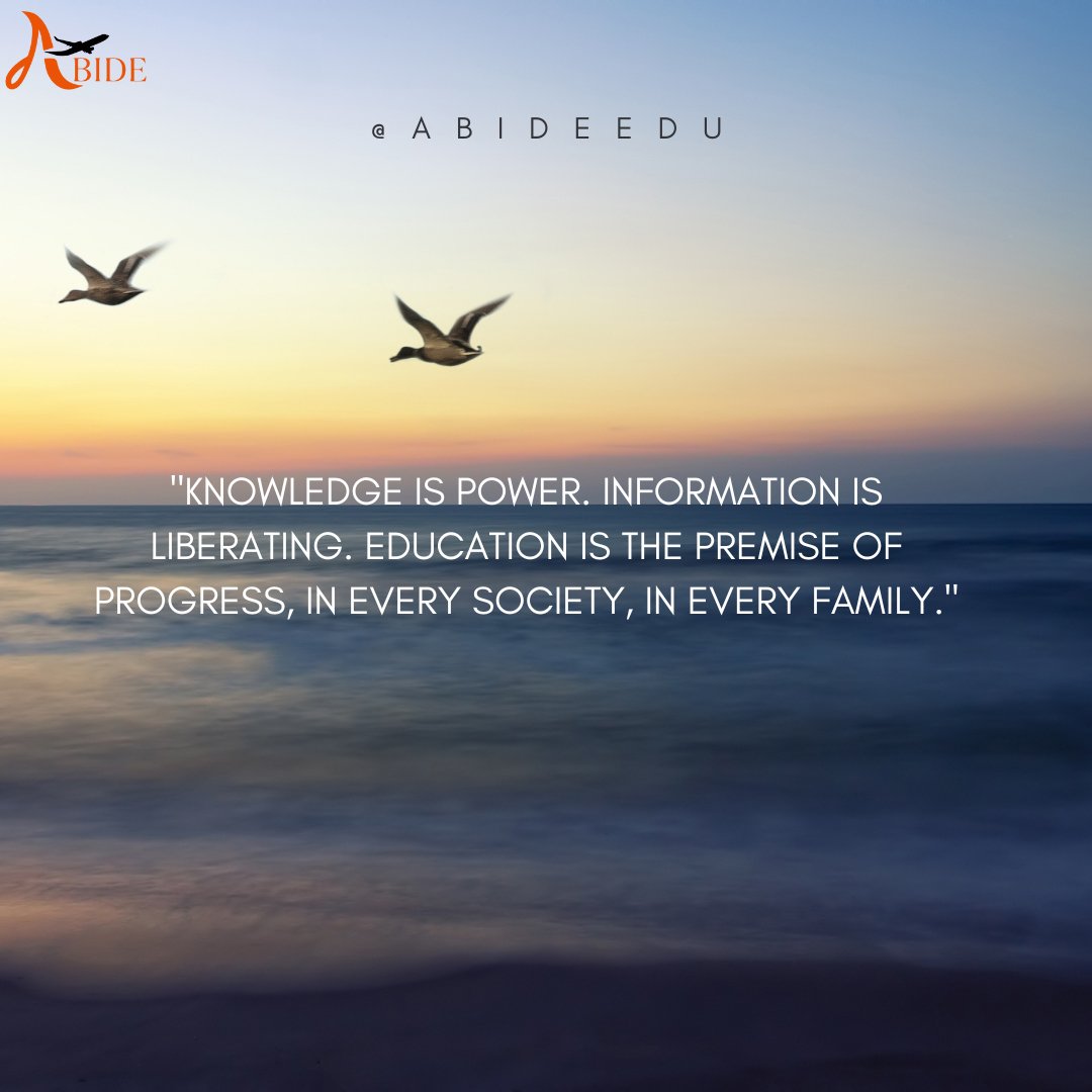 Kalyani_Abide's tweet photo. Education doesn’t end with a diploma. Cultivate a lifelong passion for learning, and you will continue to grow, adapt, and thrive in all areas of your life.
#mondaymotivation #success #failure #education #studyabroadforfree #internationalstudentlife #abideedu https://t.co/FWxbgGC43r