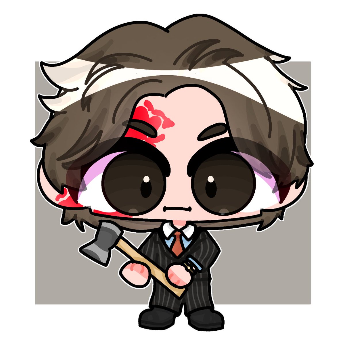 kausgoreng's tweet image. &quot;I want to return some videotapes!&quot; 🪓

#AmericanPsycho #PatrickBateman