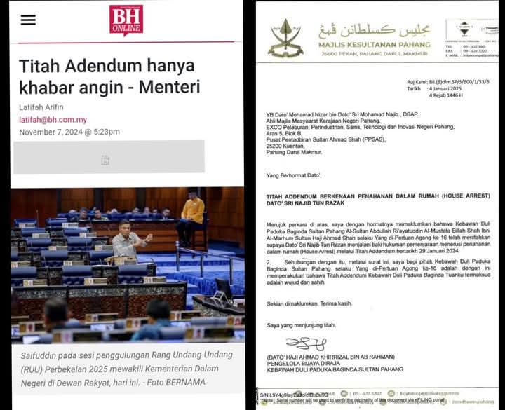 Sudah terang lagi bersuluh.

Benda tak side kt depa... Dia letak tepi je titah tu.

#kerajaan derhaka