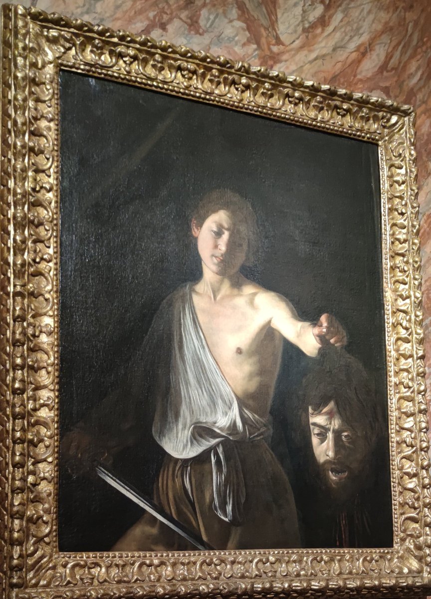 AlessandroCochi's tweet photo. Alla #Galleria #Borghese all'interno della Villa #quadri e #sculture immense. "#Davide e #Golia" di #Caravaggio, G L #Bernini, "#Enea #Anchise e Ascanio" di GL B e F. #Barocci. #Roma #arte #mostre #scultura #pittura #Italia https://t.co/LEVujRWNap