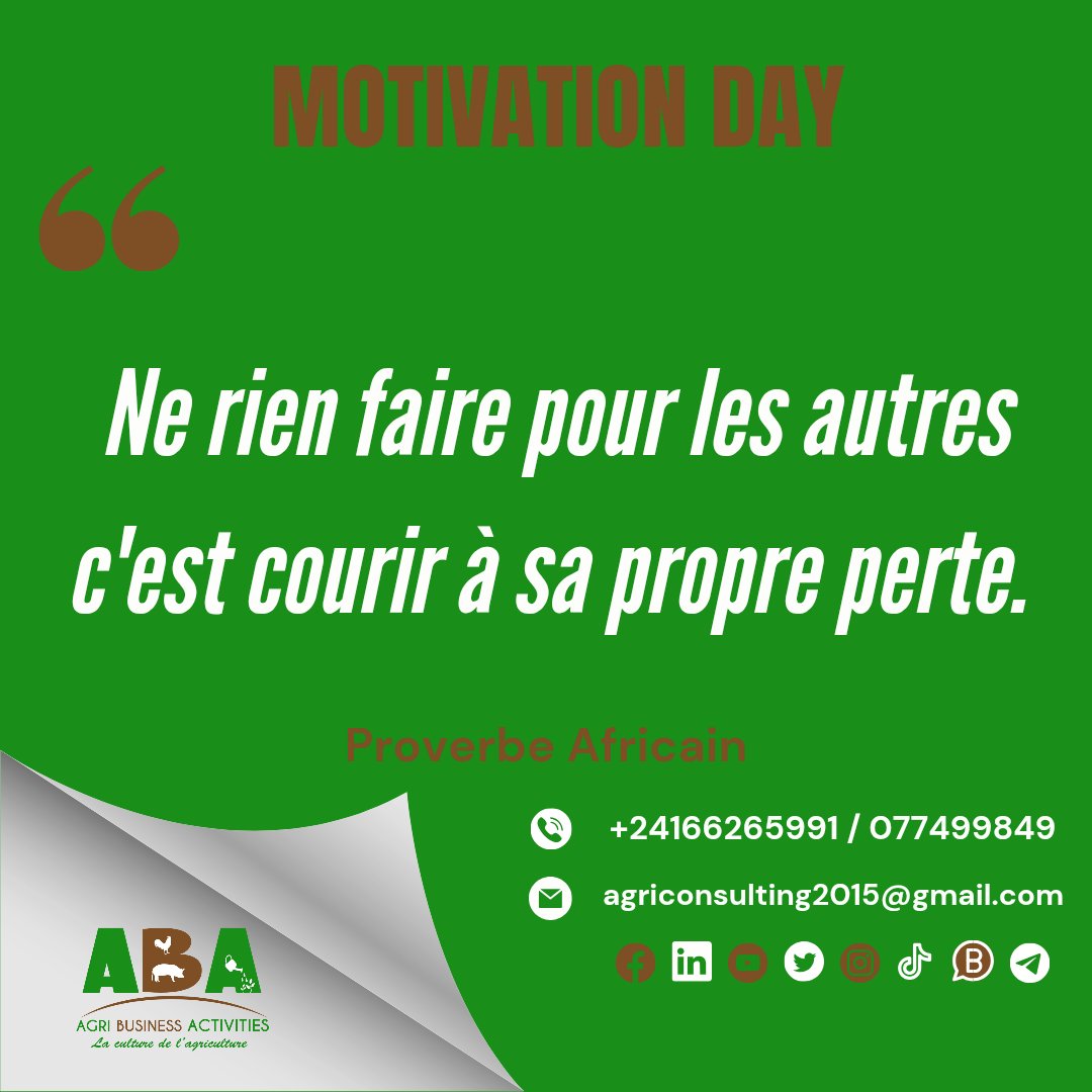🟫🟩  [Motivation Day]

             Bon début de semaine.

Vivons cette année avec le développement de notre communauté comme une priorité.

Chaîne WhatsApp ABA :    whatsapp.com/channel/0029Va…       

Chaîne Youtube ABA: youtu.be/LXV0lskOcI4?si…