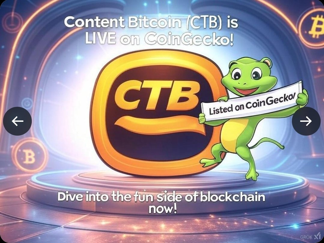 🚀 We’re thrilled to announce that $CTB ( <a href="/FUNwebtoon/">CTB</a> ) officially listed on #CoinGecko 🎉

Once again, Huge thanks to <a href="/CryptoListingIN/">CryptoListingPro</a>, delivering another project in record-breaking time—less than 24 hours! 👏

DM us now to secure your spot and let’s make it happen! 💼