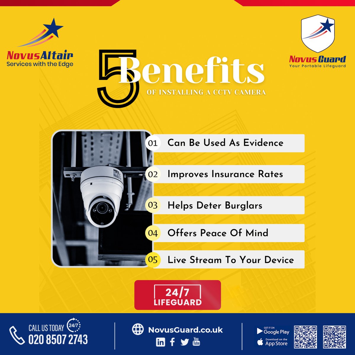 NovusAltair's tweet image. Elevate your home security with Novus Altair's Security Camera! Easy to install, crystal-clear footage, and smart features to keep you safe. Transform your peace of mind today! NovusAltair.co.uk
#NovusAltair #SecurityCamera #HomeSecurity